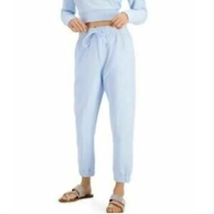 INC International Concepts High Rise Metallic Knit Joggers